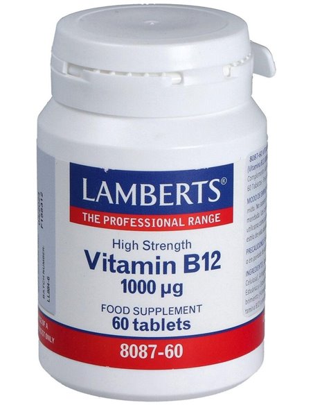 Vitamina B12 1000 µg 60 Tabs. de Lamberts
