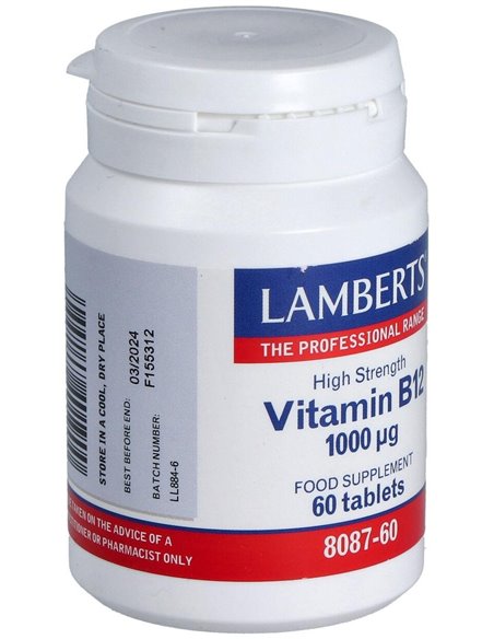 Vitamina B12 1000 µg 60 Tabs. de Lamberts