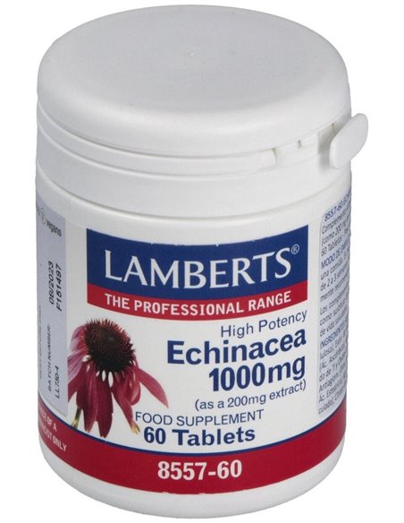 Equinácea 1000 mg con Vitamina C y Zinc 60 Tabs. de Lamberts