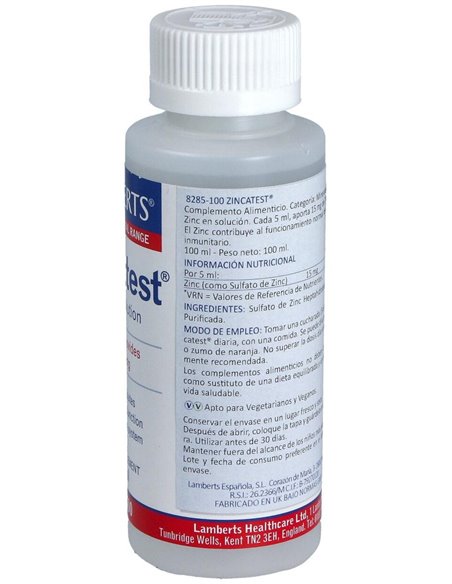 Zincatest 100 ml Líquido de Lamberts