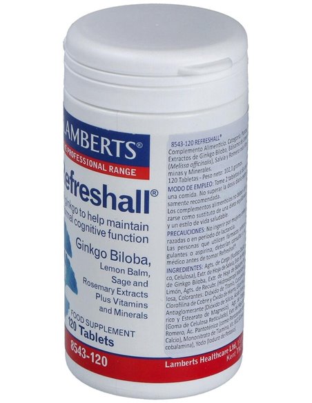 Refreshall® (Vit, Min, Gingko, Melisa, Romero +) 120 Tabs. de Lamberts