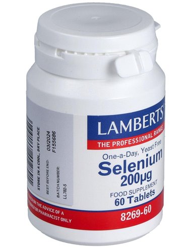 Selenio 200 µg (Como L-Selenometionina) de Lamberts
