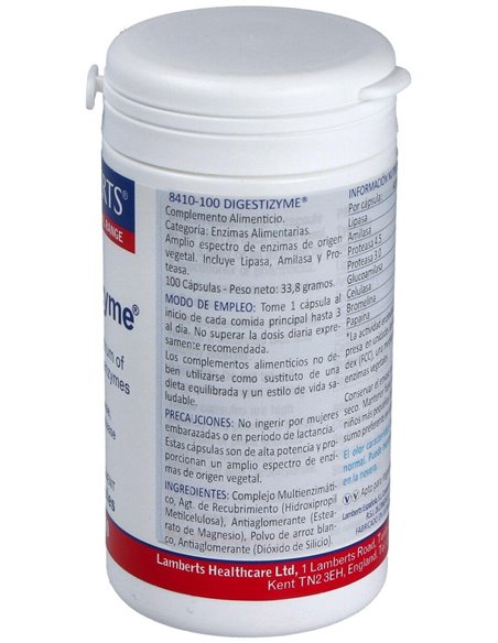 Digestizyme® (Enzimas vegetales) de Lamberts