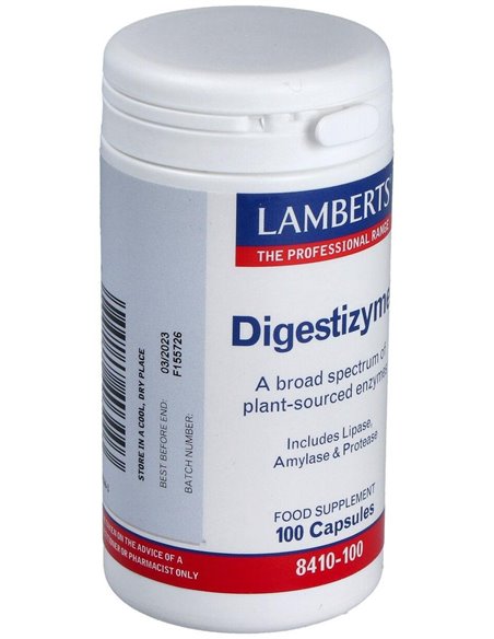 Digestizyme® (Enzimas vegetales) 100 Caps. de Lamberts