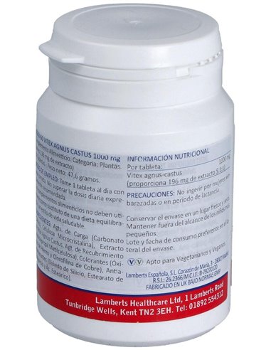 Vitex Agnus Castus 1000 mg de Lamberts
