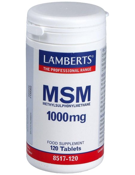 MSM 1000 mg 120 Tabs. de Lamberts