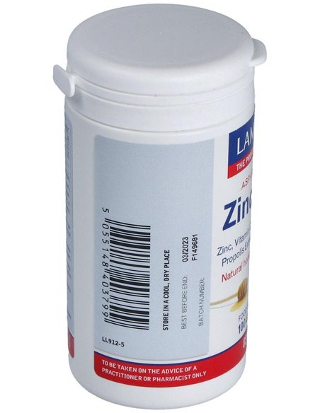 Zinc Plus (Masticable con Vit C, B2, Miel, Prop.) 100 Loz. de Lamberts