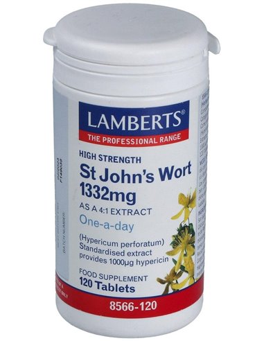 Hierba de San Juan 1332 mg (Hipericina 1000 µg) 120 Tabs. de Lamberts