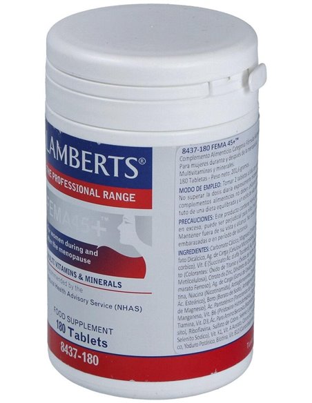 FEMA 45+ (Durante y después de la Menopausia) 180 Tabs. de Lamberts