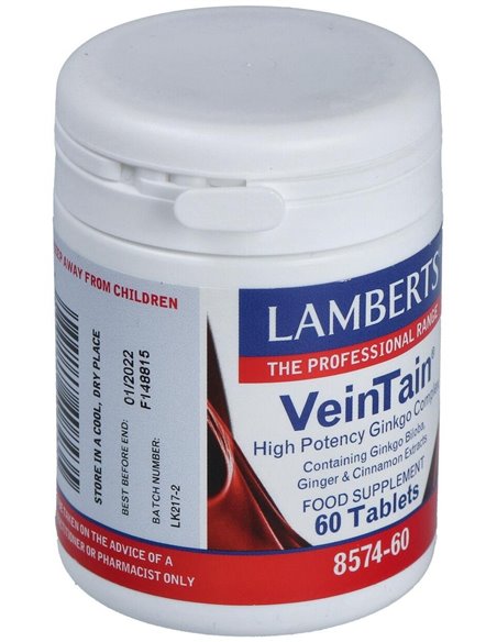 Veintain® (Ginkgo+Canela+Jengibre) 60 Tabs. de Lamberts