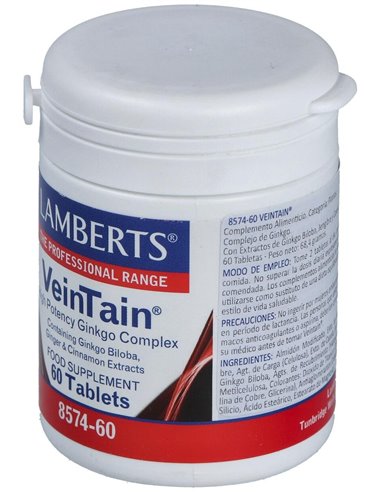Veintain® (Ginkgo+Canela+Jengibre) 60 Tabs. de Lamberts