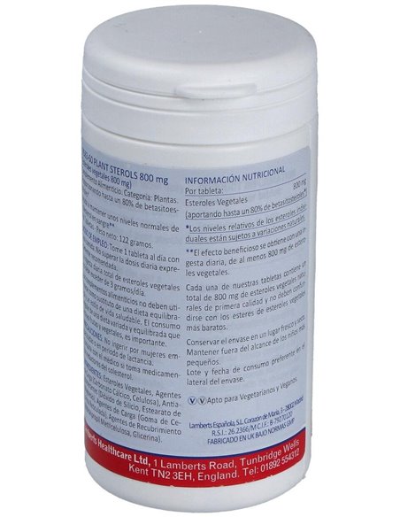 Esteroles Vegetales 800 mg  60 Tabs. de Lamberts
