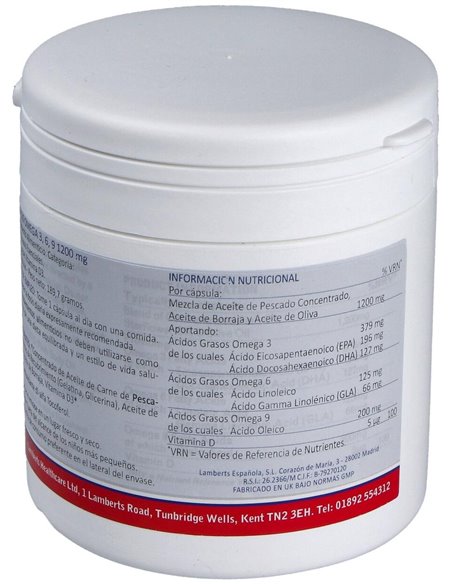 Omega 3,6,9 1200 mg + Vitamina D3 de Lamberts