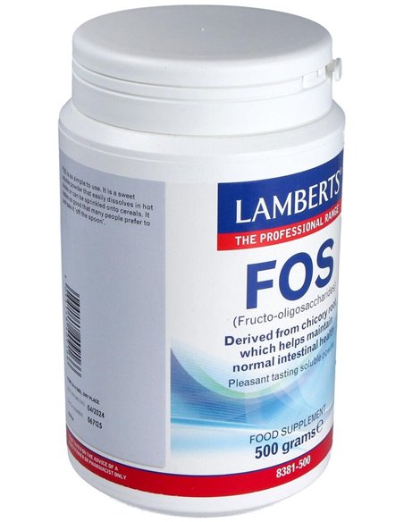 FOS® (Fructo-Oligosacáridos en polvo) 500 g de Lamberts
