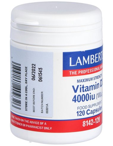 Vitamina D3 4000 UI (100 µg) de Lamberts