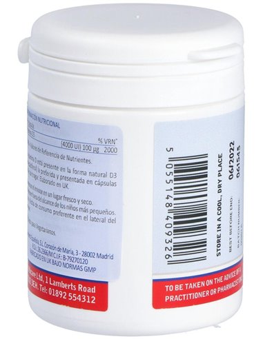Vitamina D3 4000 UI (100 µg) de Lamberts