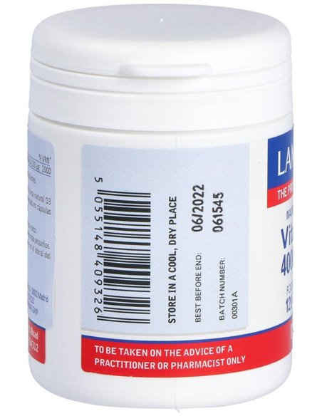 Vitamina D3 4000 UI (100 µg) 120 Caps. de Lamberts