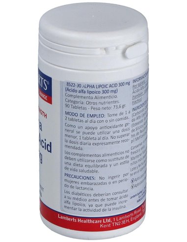 Ácido Alfa Lipoico 300 mg de Lamberts