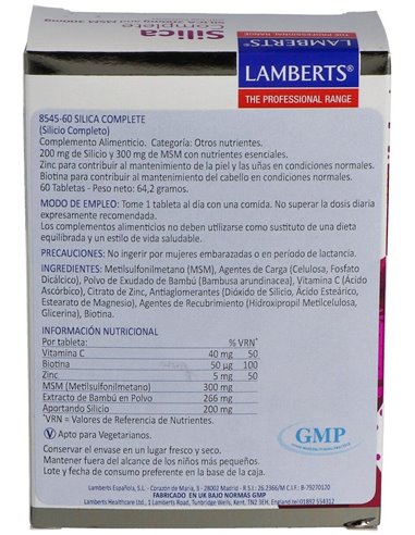 Silica Complete (Cabello, Piel y Uñas) de Lamberts