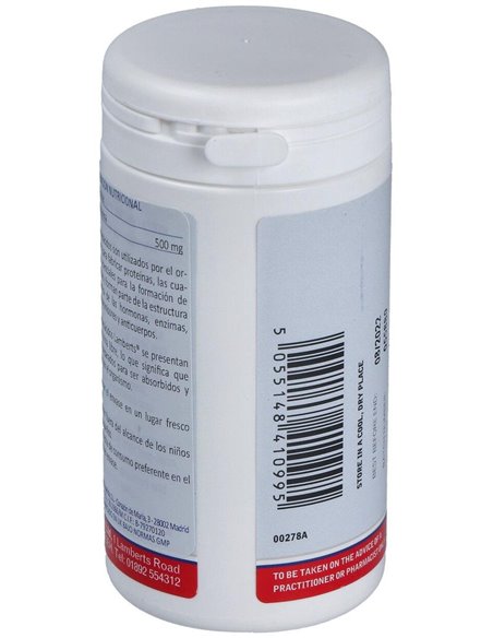 L-Fenilalanina 500 mg 60 Caps. de Lamberts