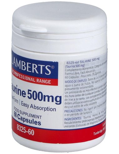 Taurina 500 mg de Lamberts
