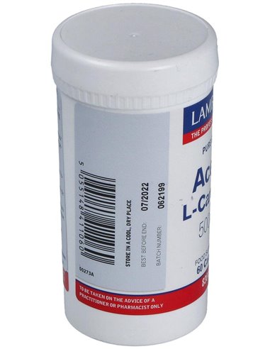 L-Acetil Carnitina HCl 500 mg de Lamberts