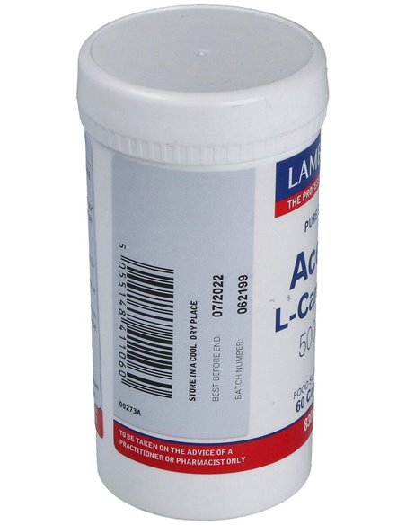 L-Acetil Carnitina HCl 500 mg de Lamberts