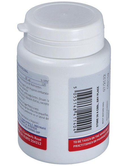 Vitamina K2 (como MK-7) 90 µg 60 Caps. de Lamberts