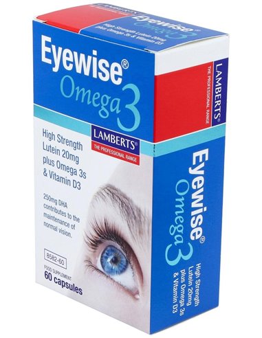 Eyewise® Omega 3 (Luteína, Zeaxantina. Vit D3) 60 Caps. de Lamberts