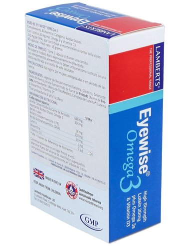 Eyewise® Omega 3 (Luteína, Zeaxantina. Vit D3) 60 Caps. de Lamberts