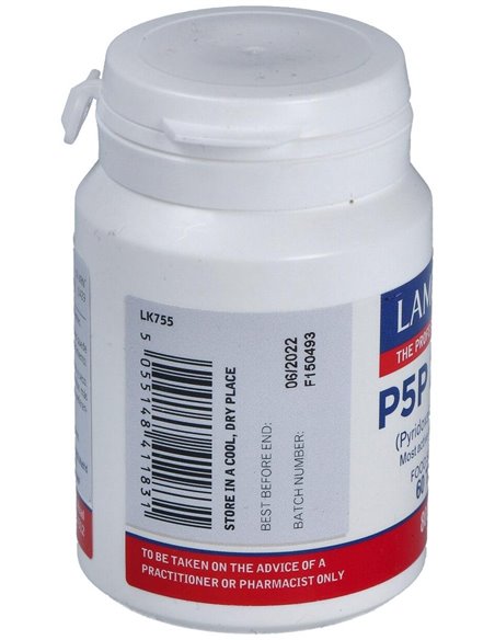 P5P 20 mg (Piridoxal-5-Fosfato) 60 Tabs. de Lamberts