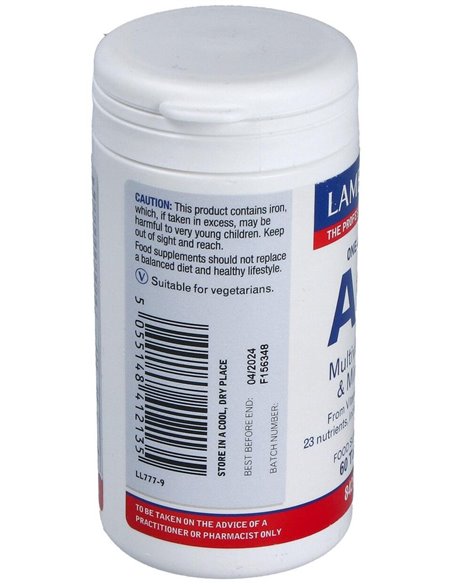 A to Z Multi (Vitaminas y Minerales) Una al Día 60 Tabs. de Lamberts