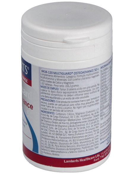 MultiGuard® Osteo Advance 50+ 120 Tabs. de Lamberts