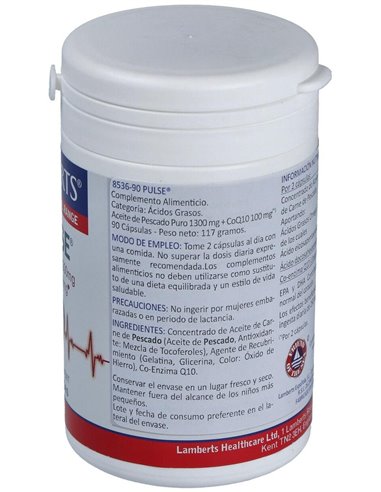 Pulse® (Aceite Pescado 1300 mg  + CoQ10 100 mg) de Lamberts