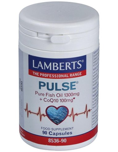 Pulse® (Aceite Pescado 1300 mg  + CoQ10 100 mg) 90 Caps. de Lamberts
