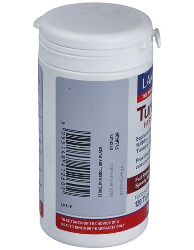 Cúrcuma de Liberación Rápida 120 Tabs. de Lamberts