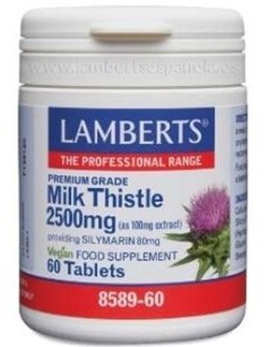 Cardo Mariano 2500 mg (80 mg de Silimarina) de Lamberts