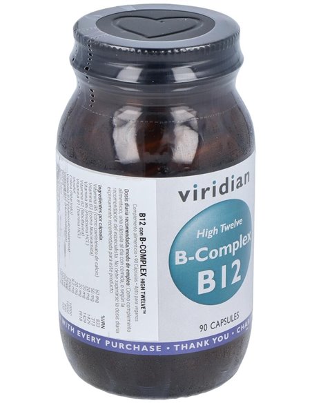 High Twelve Vit B12 Con B Complex 90Cap.Veg. de Viridian