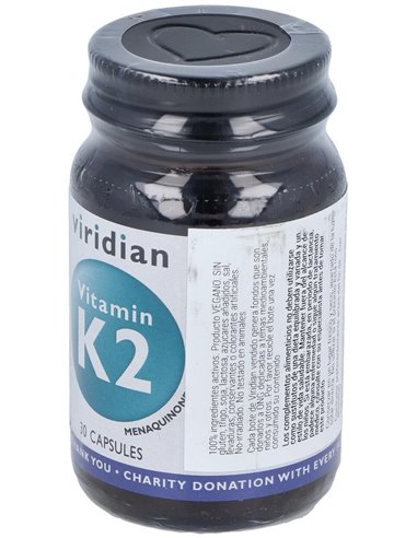 Vitamina K2 50Ug 30Cap.Veg. de Viridian