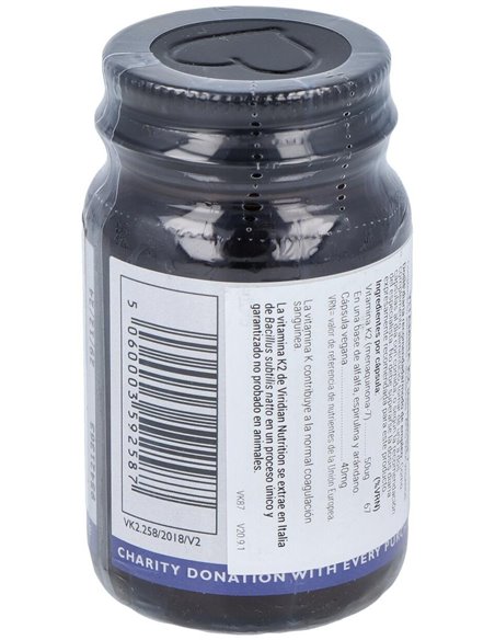 Vitamina K2 50Ug 30Cap.Veg. de Viridian