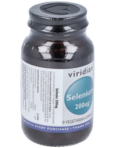 Selenio 200Ug 30Cap.Veg. de Viridian