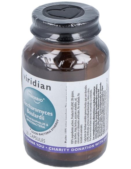 Synerbio Saccharomyces Boulardi 30Cap.Veg. de Viridian