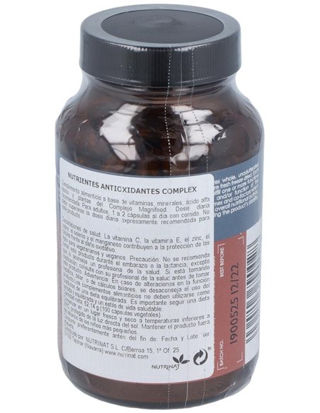 Nutrientes Antioxidantes Complex 100 Vcáps  de Terranova