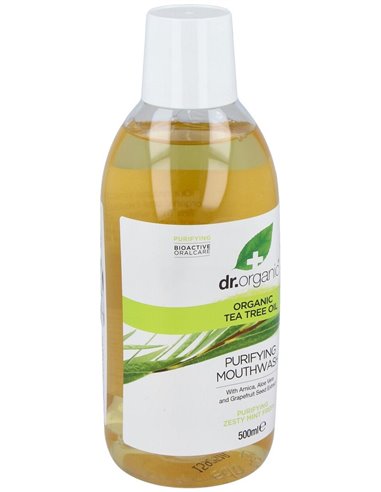 Enjuague Bucal Arbol Del Te Organico 500Ml. de Dr. Organic