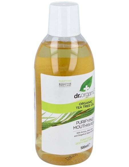 Enjuague Bucal Arbol Del Te Organico 500Ml. de Dr. Organic