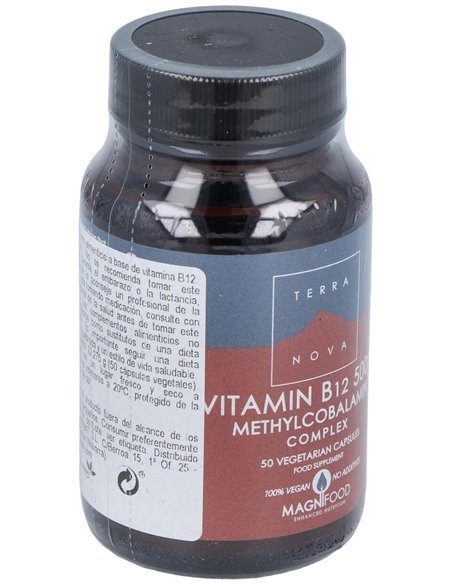 Vitamina B12 500 ?g Complex (Metilcobalamina) 50 Vcáps de Terranova