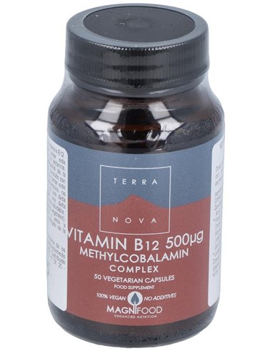 Vitamina B12 500 ?g Complex (Metilcobalamina) 50 Vcáps de Terranova