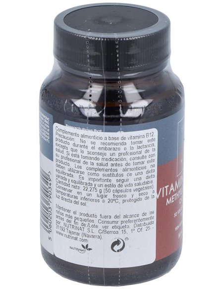 Vitamina B12 500Mcg Complex (Metilcobalamina) 50Vc de Terranova