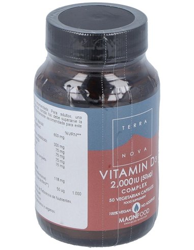 Vitamina D3 2.000 Ui (50 ?g) Complex 50 Vcáps de Terranova