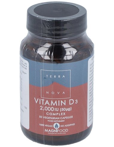 Vitamina D3 2.000 Ui (50 ?g) Complex 50 Vcáps de Terranova